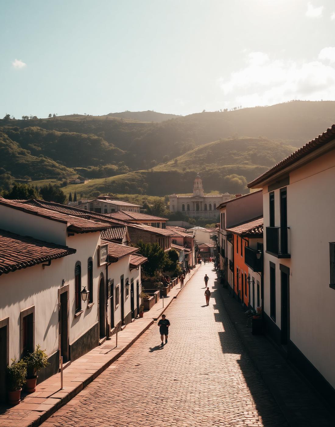 Cidade litorânea brasileira com casario histórico